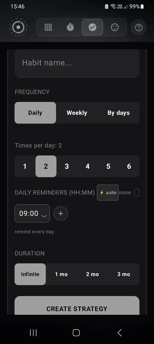 Habit tracker and mood check-in